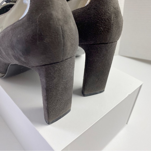 Richard Tyler Retro Lace-Up Oxford Heel Bootie Shoes - Picture 6 of 8